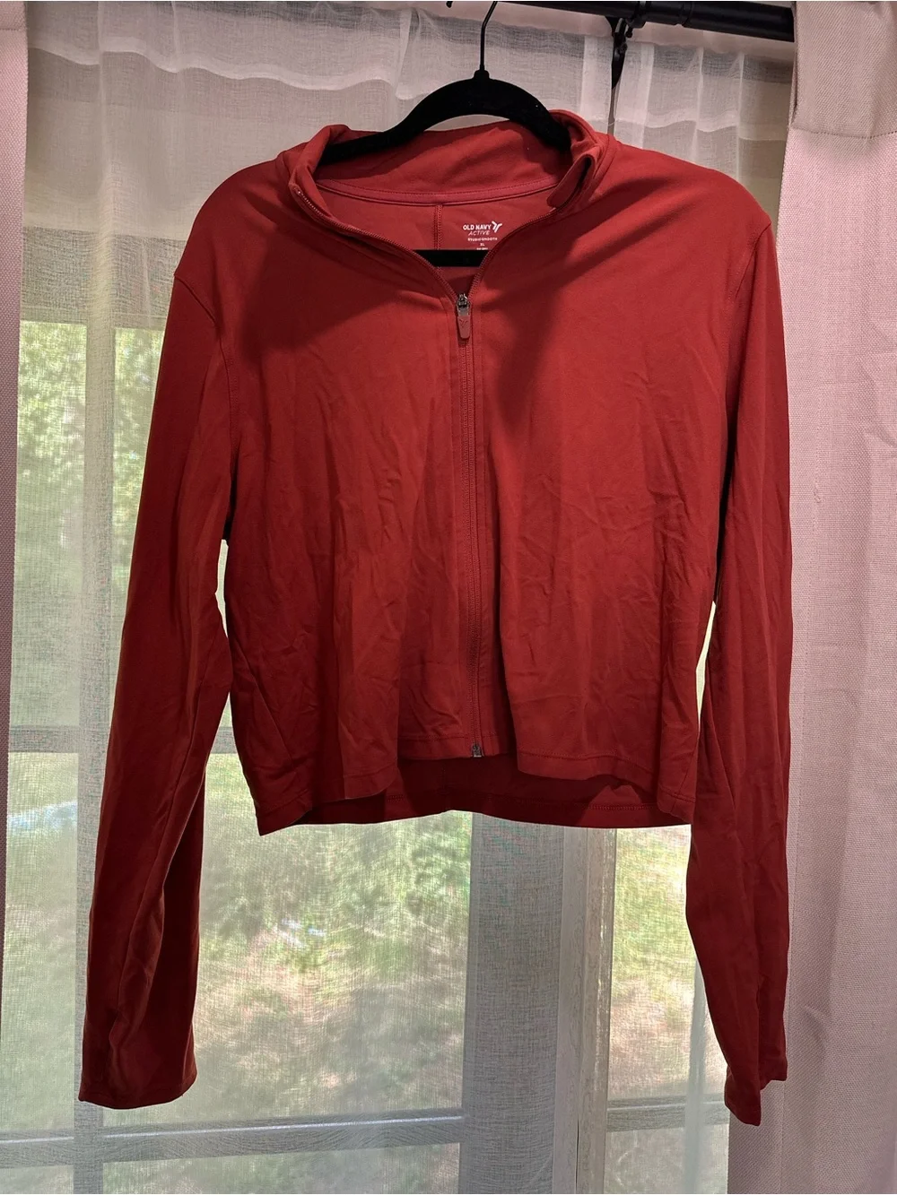 Women’s StudioSmooth Rust Athletic Skort and Zip Up Jacket Set Old Navy